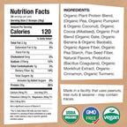 EarthChimp Organic Vegan Protein Powder with Probiotics

