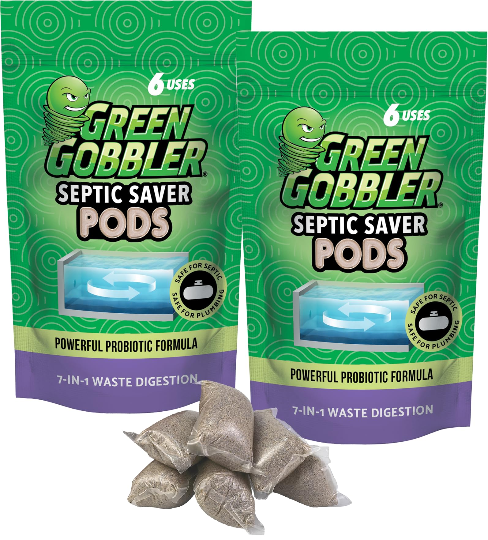 Septic Tank Treatment by Green Gobbler with Probiotics

