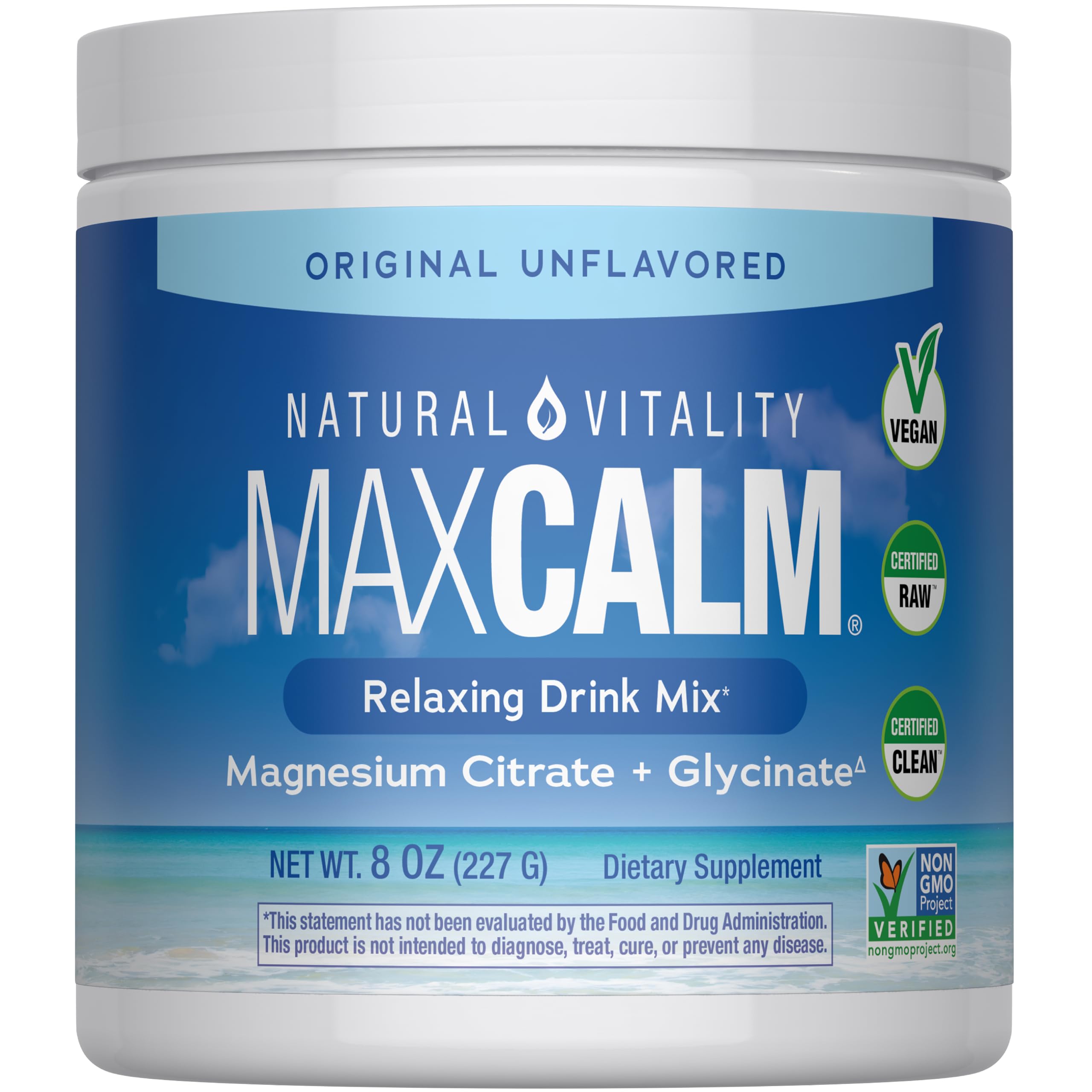Natural Vitality Magnesium Powder MaxCalm

