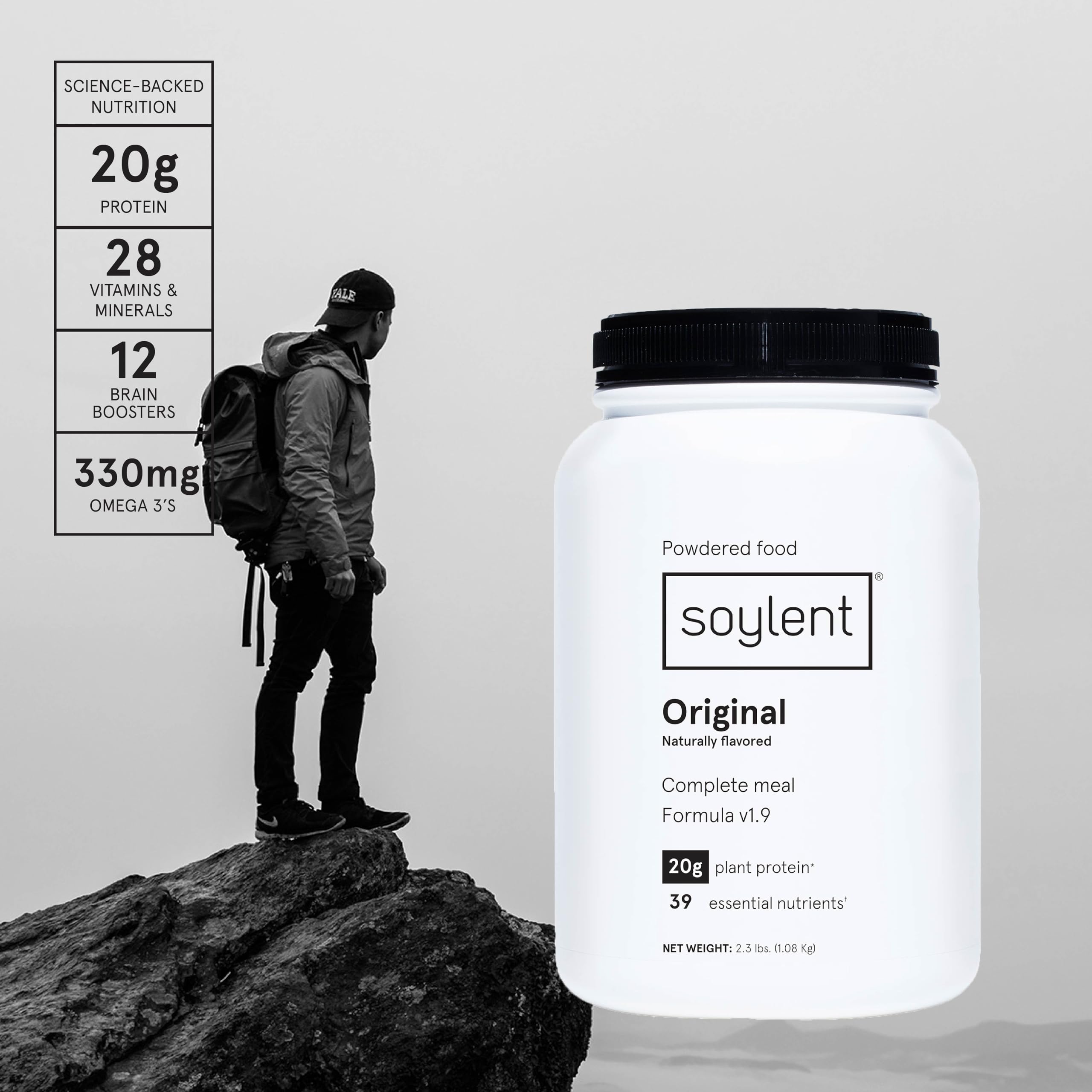 Soylent Complete Nutrition Gluten-Free Vegan Protein


