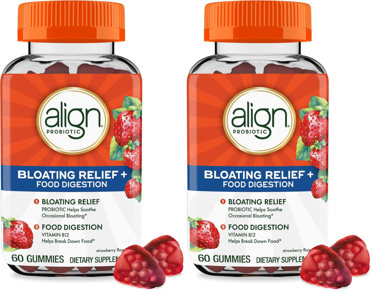 Align Probiotic Bloating Relief + Food Digestion Gummies