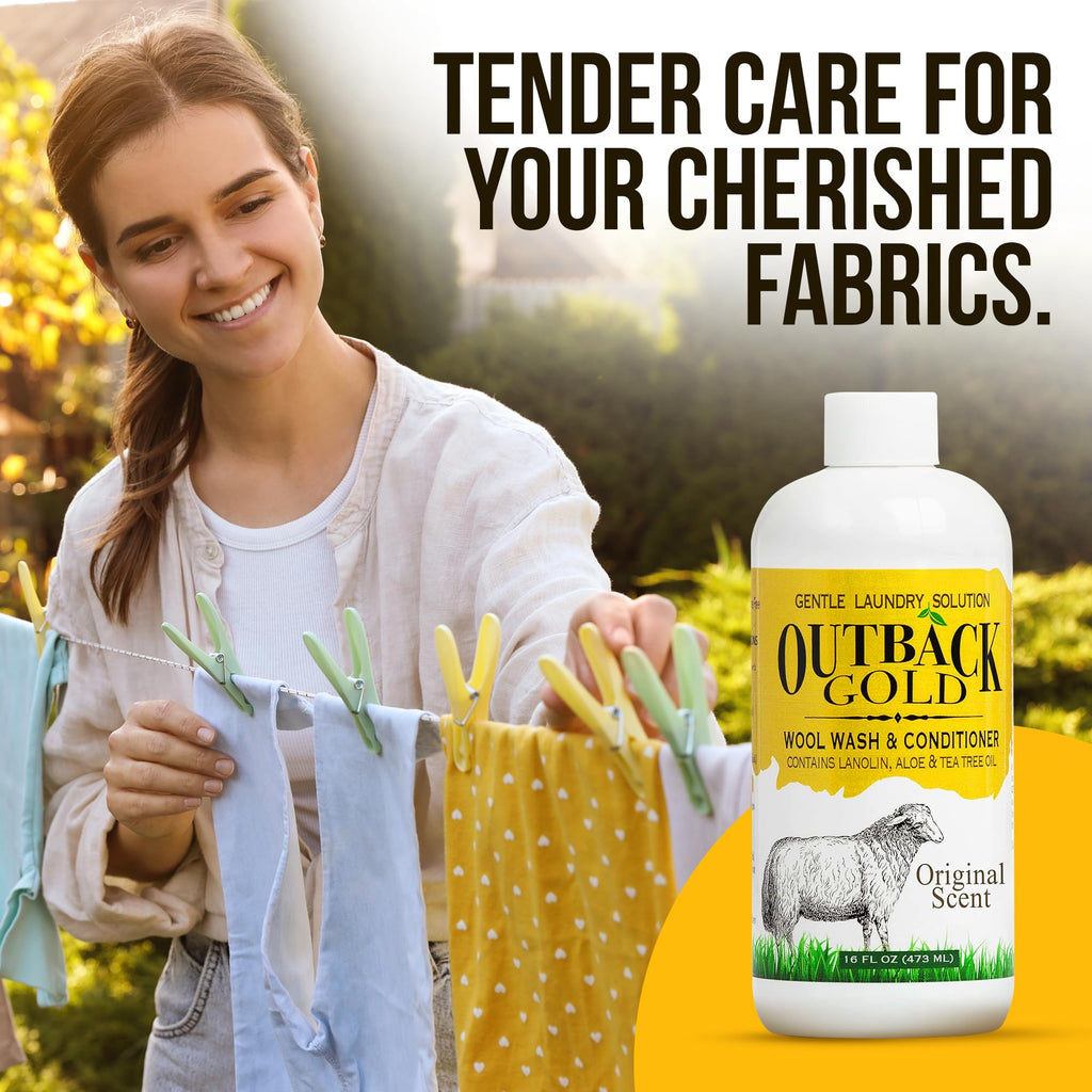 Outback Gold Wool Wash - Plant-Based Detergent for Delicates


