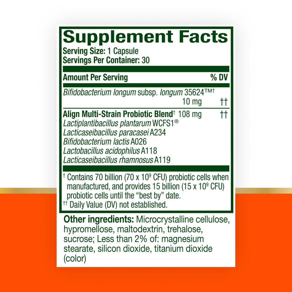 Align Probiotic Supplement for Digestive Health | Daily Use

