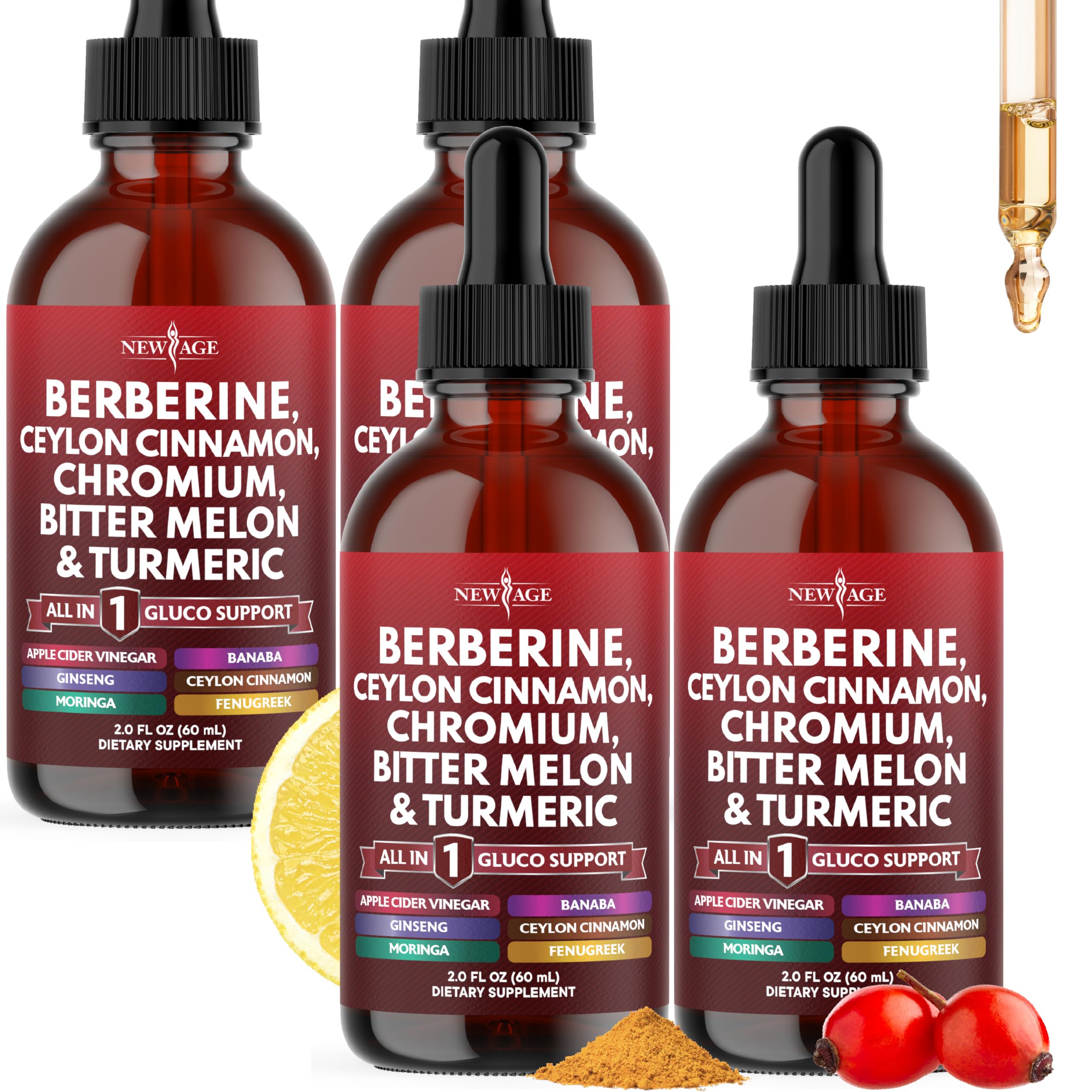 Berberine Cinnamon Liquid Drops Immune Support

