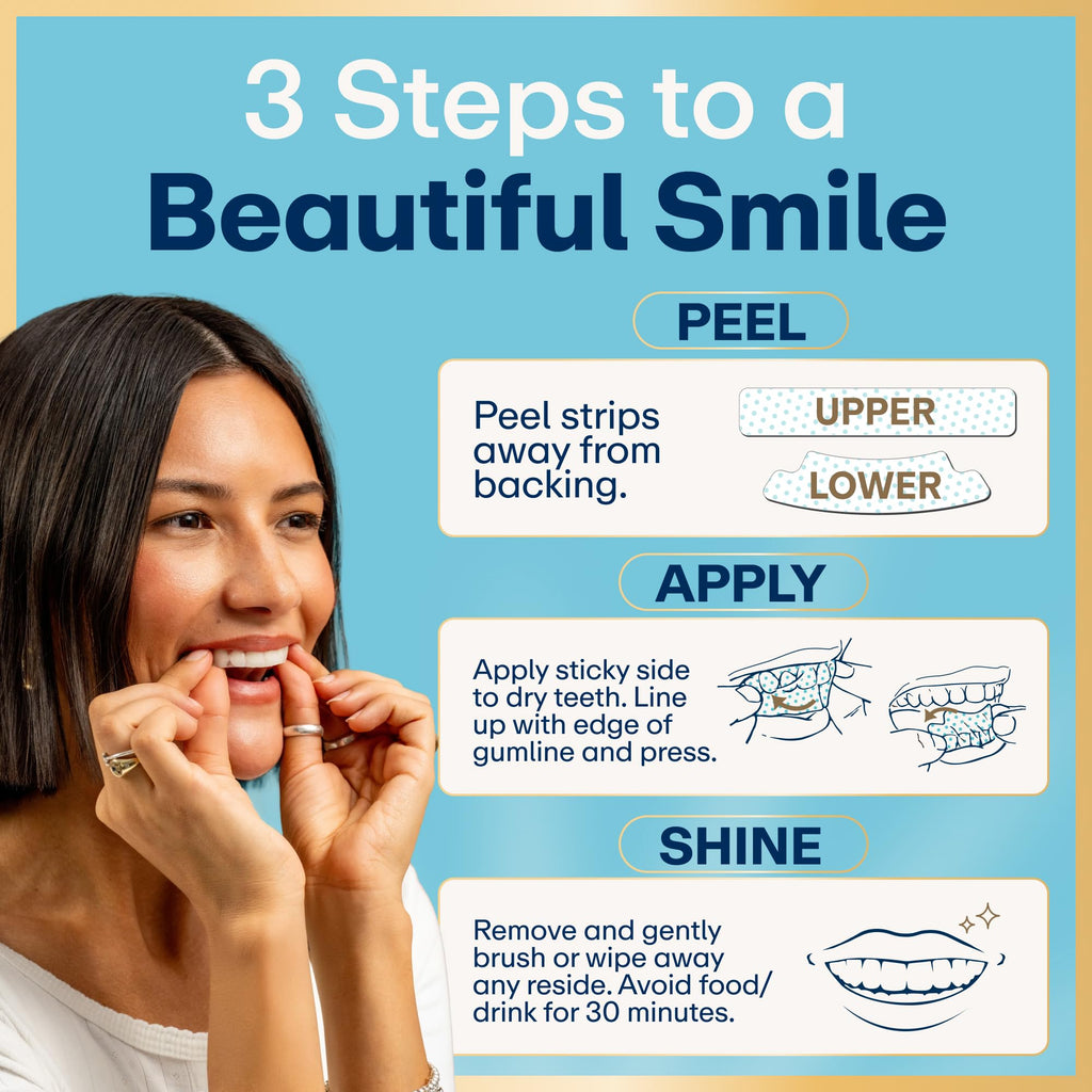 Lumineux Teeth Whitening Strips – Peroxide-Free Enamel-Safe


