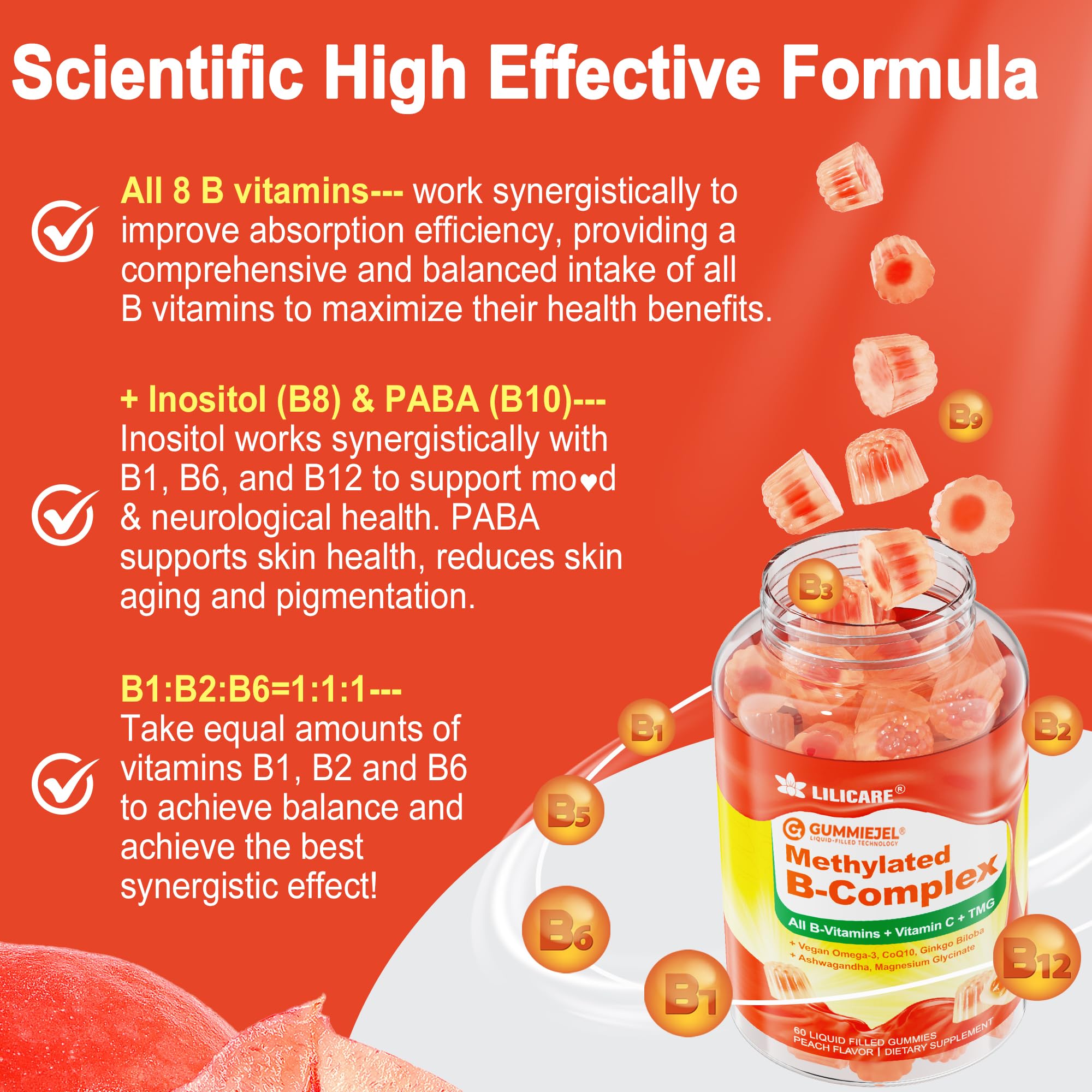 GummieJel Methylated Vitamin B Complex Gummies

