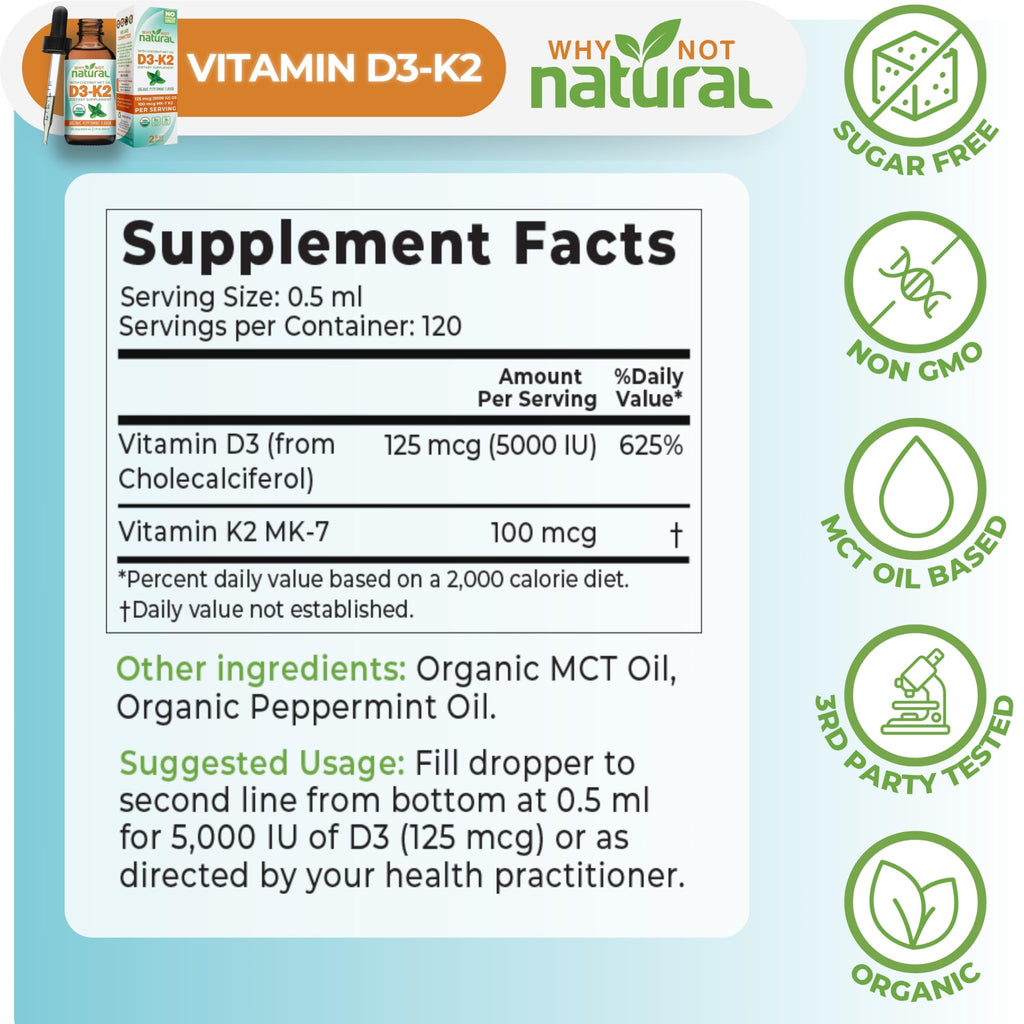 Vitamin D3 Liquid Drops for Bone Health

