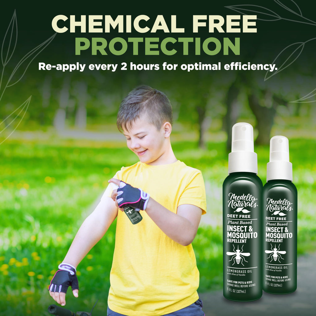 Medella DEET-Free Insect Repellent with Lemongrass

