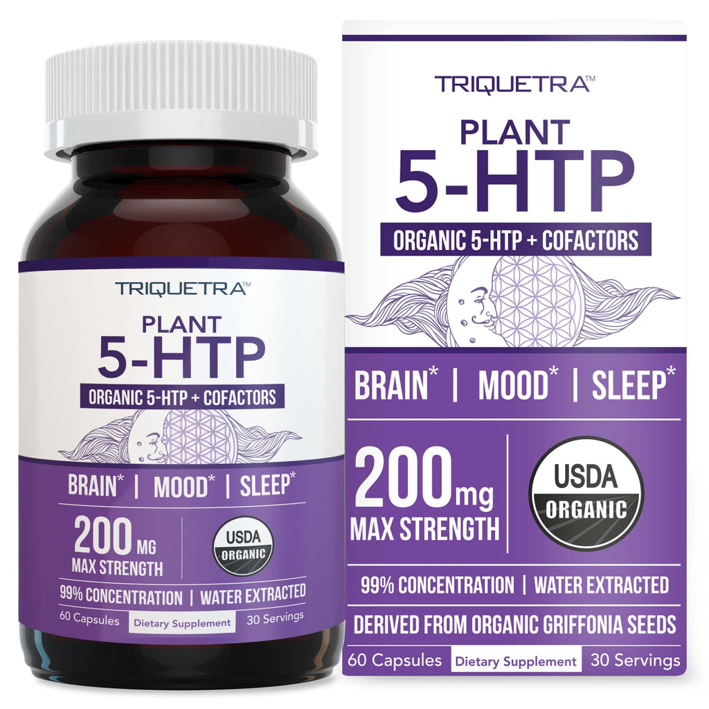 Organic 5-HTP Dietary Supplement with B6 & Lion’s Mane

