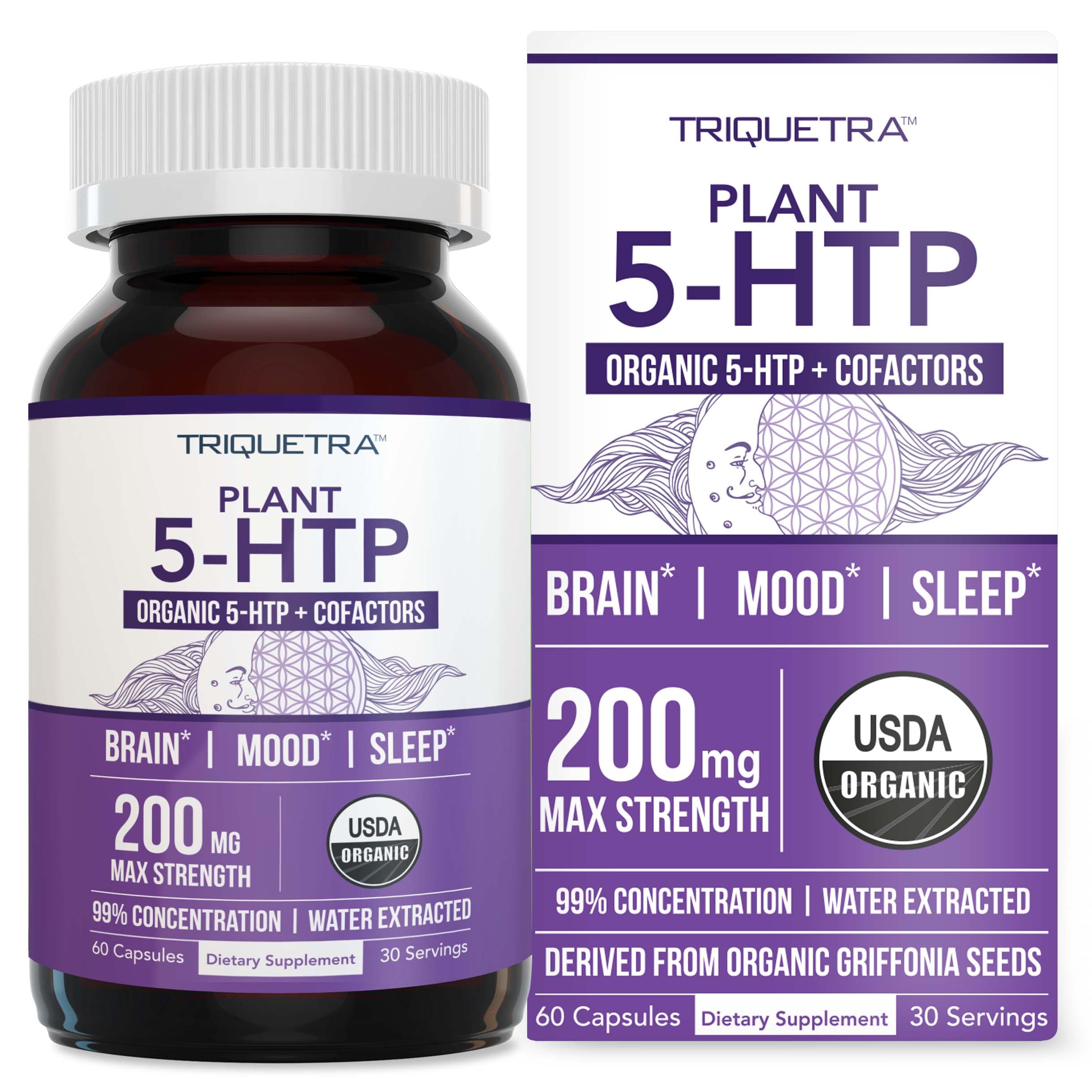 Organic 5-HTP Dietary Supplement with B6 & Lion’s Mane

