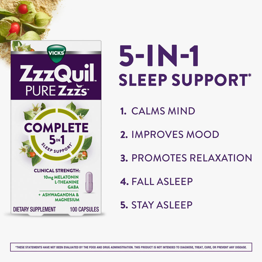 ZzzQuil PURE Zzzs Complete Sleep Melatonin 10 mg

