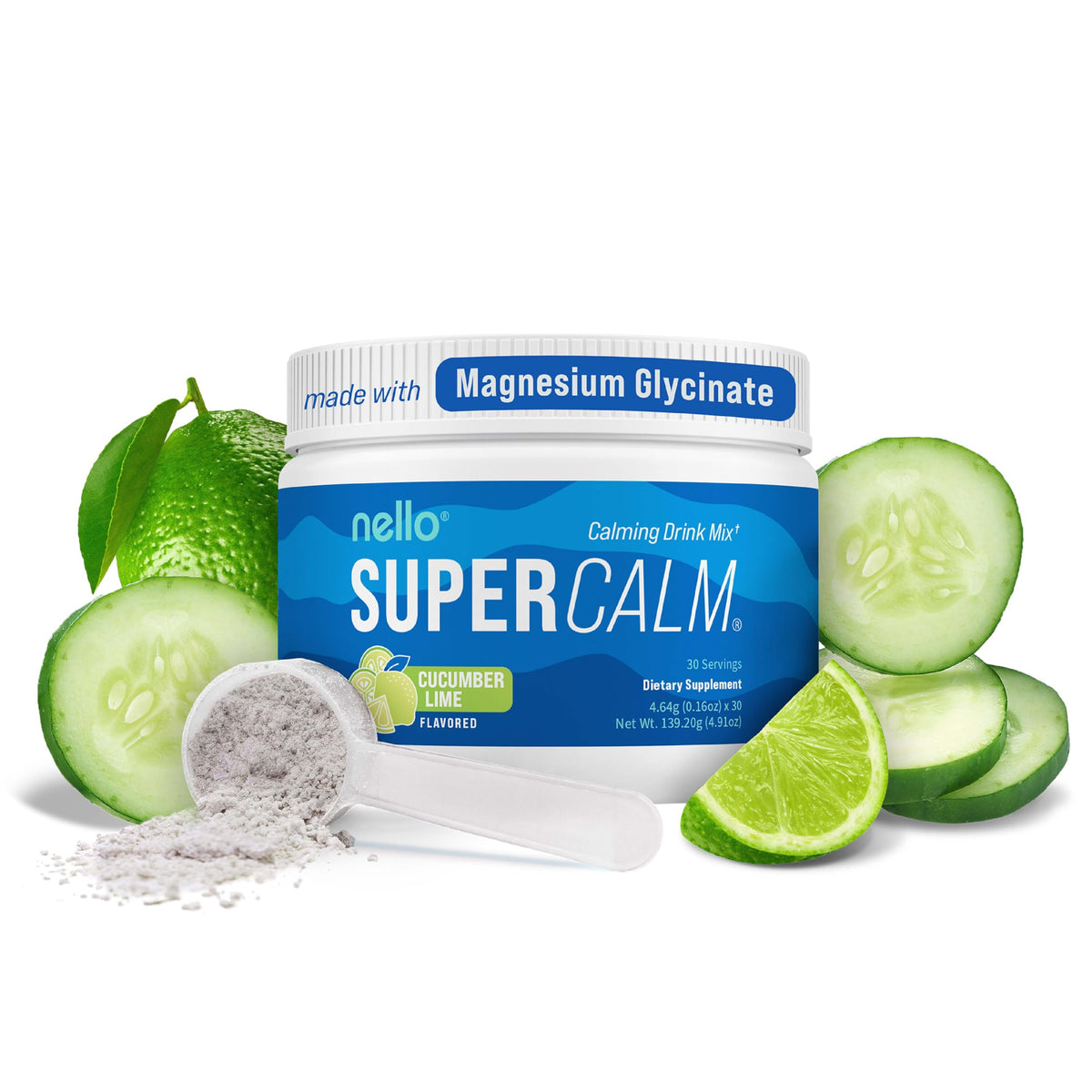 Nello SuperCalm Powdered Drink Mix Adaptogenic Sleep Support