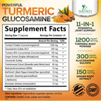 Turmeric Curcumin Capsules with Glucosamine, Ginger & MSM

