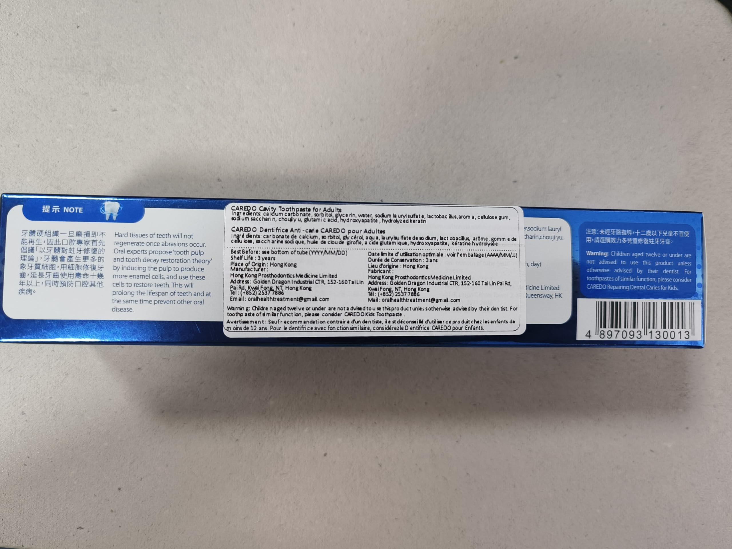 CAREDO Cavity Reversal Hydroxyapatite Toothpaste

