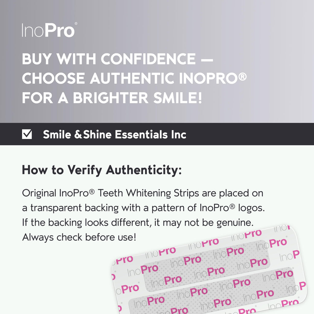 InoPro Natural Teeth Whitening Strips – Peroxide-Free

