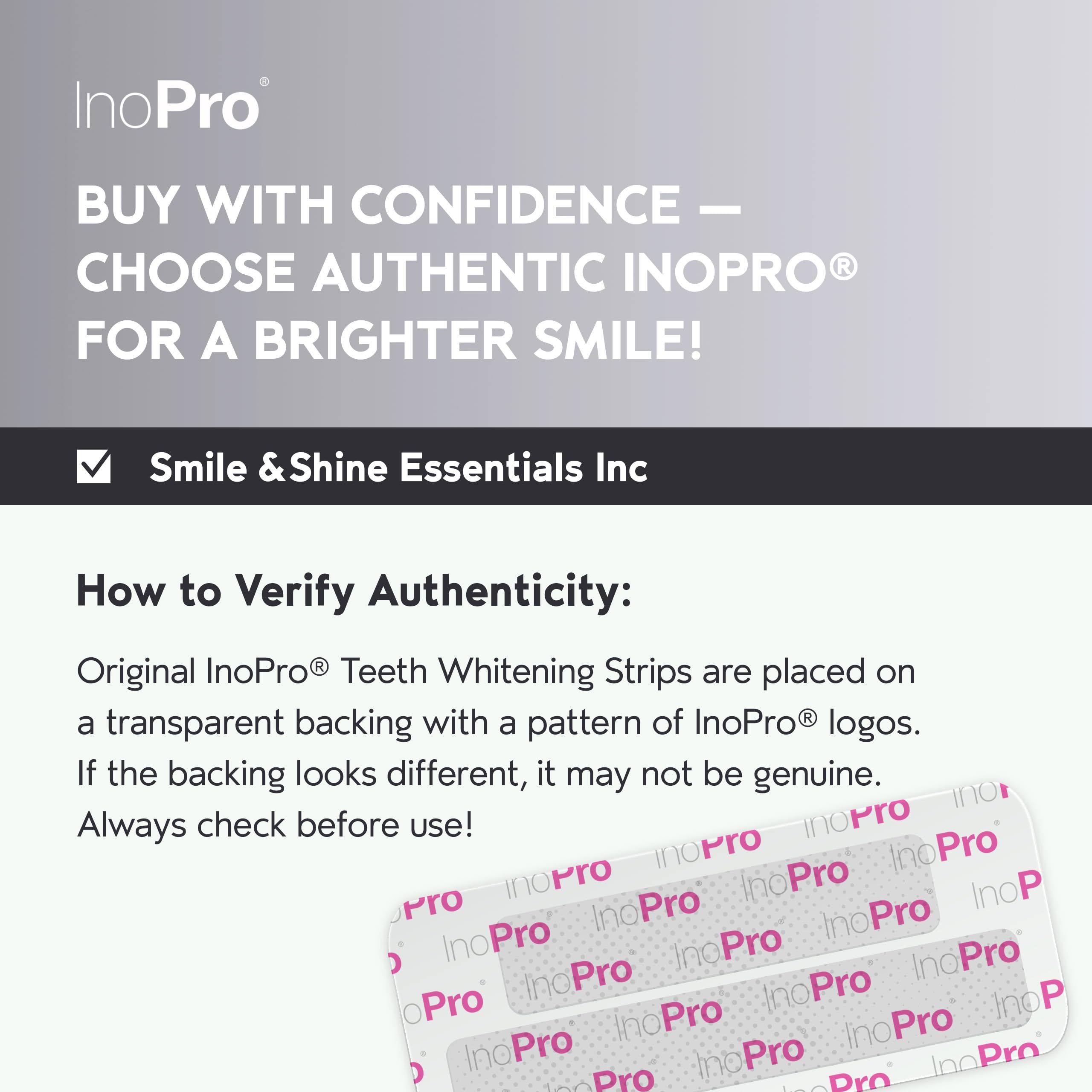 InoPro Natural Teeth Whitening Strips – Peroxide-Free

