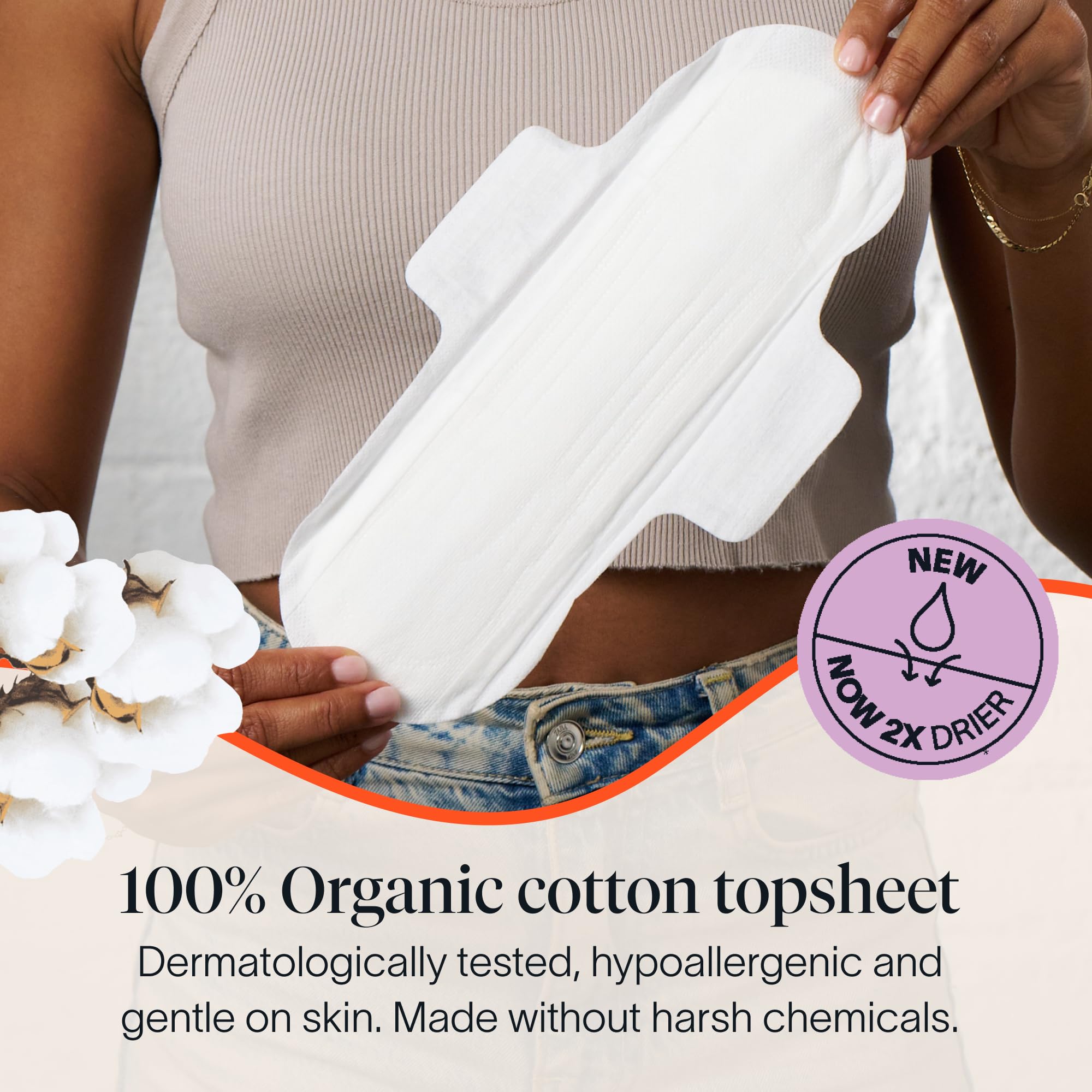Cora Organic Cotton Topsheet Pads | Hypoallergenic

