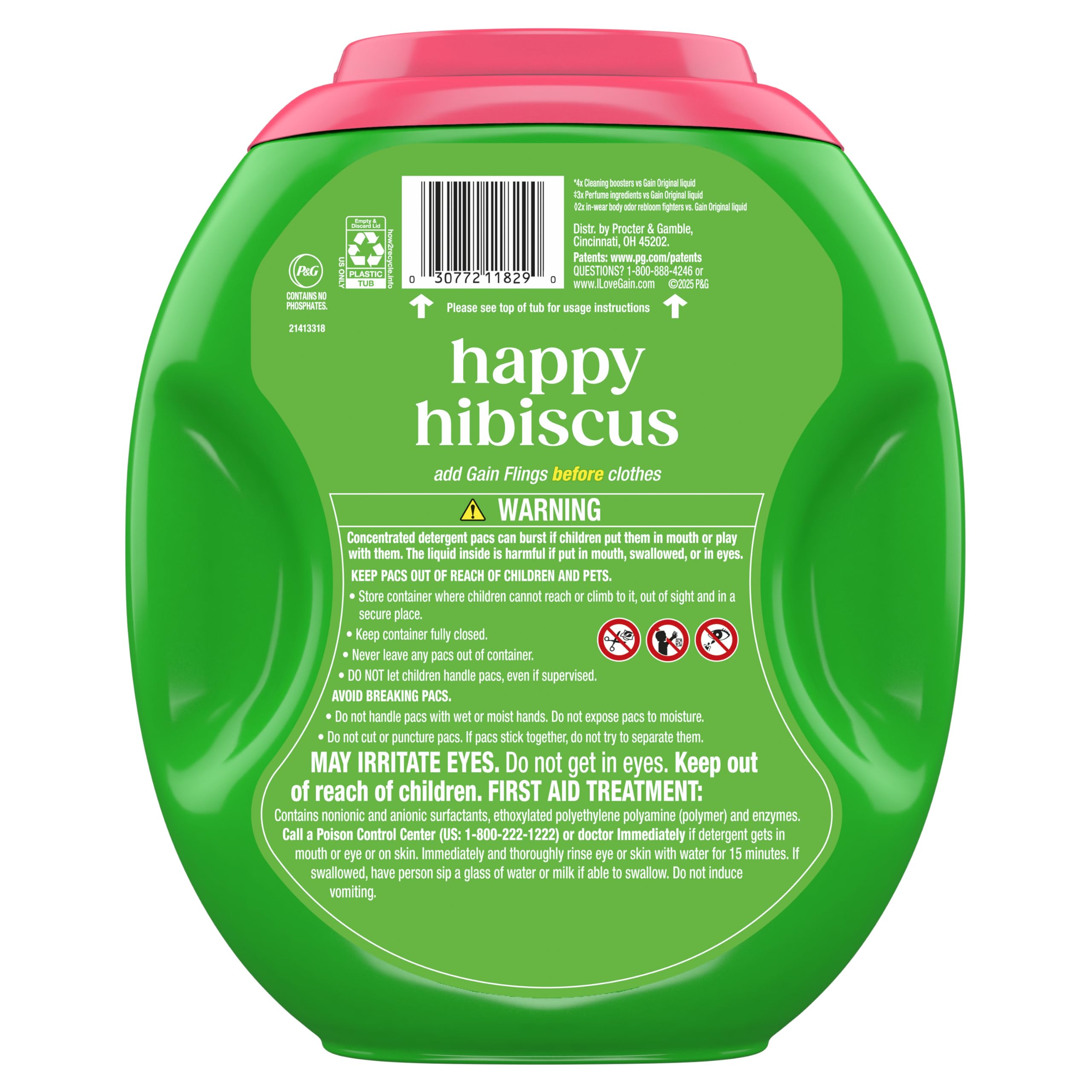 Gain Plus Flings Pods | All-in-One Laundry Detergent

