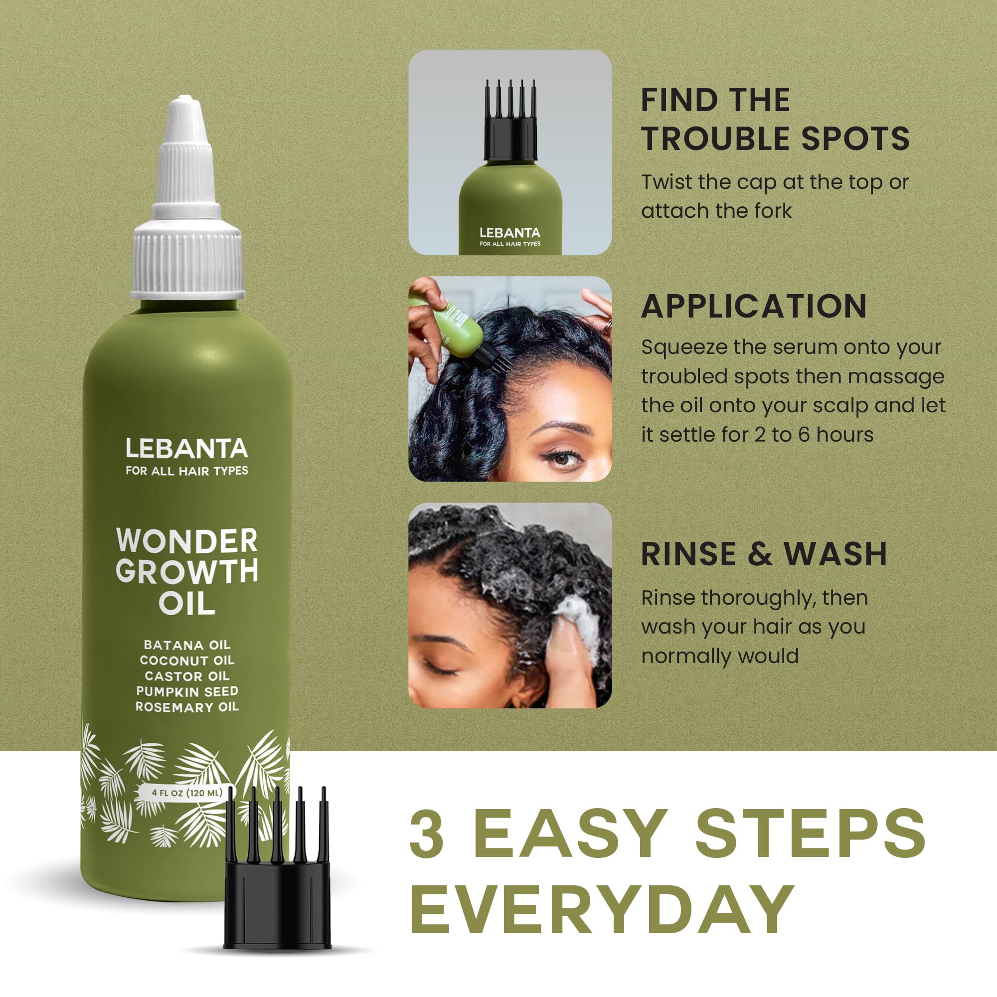 Lebanta Batana Hair Oil – Pure Organic Blend

