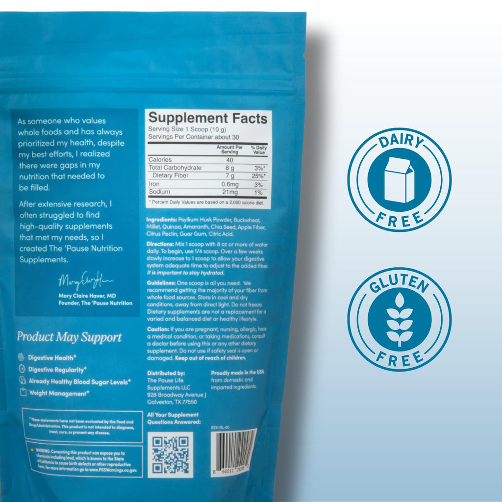 Pause Life Fiber GDX Dietary Fiber Powder Unflavored

