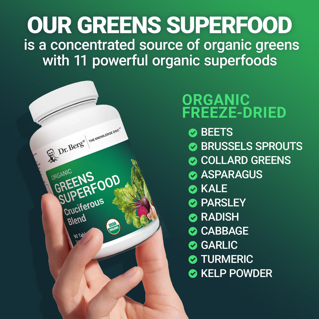 Dr. Berg's Organic Vegetable Tablets - Plant-Based

