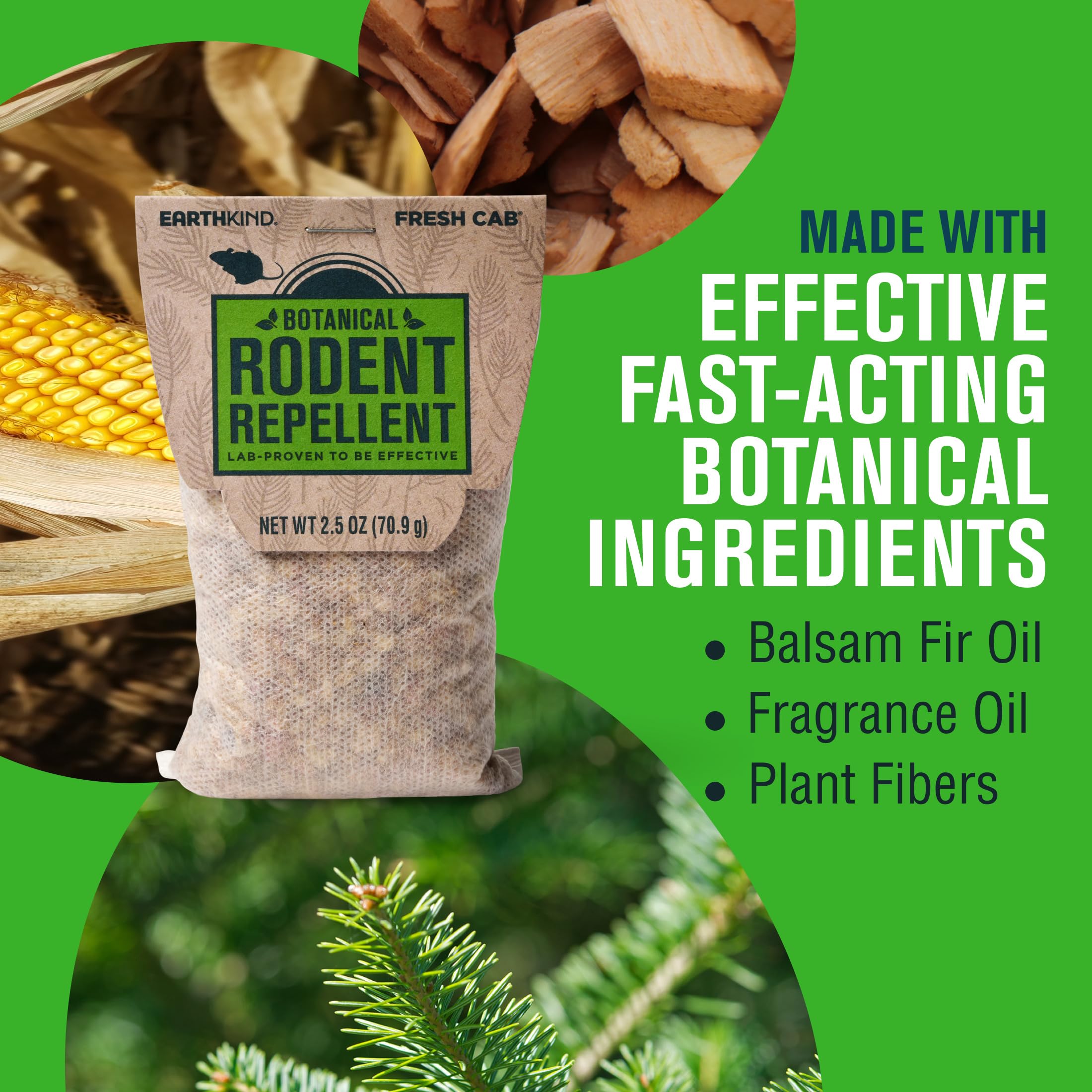 EarthKind Fresh Cab Rodent Repellent - Botanical Pest Control

