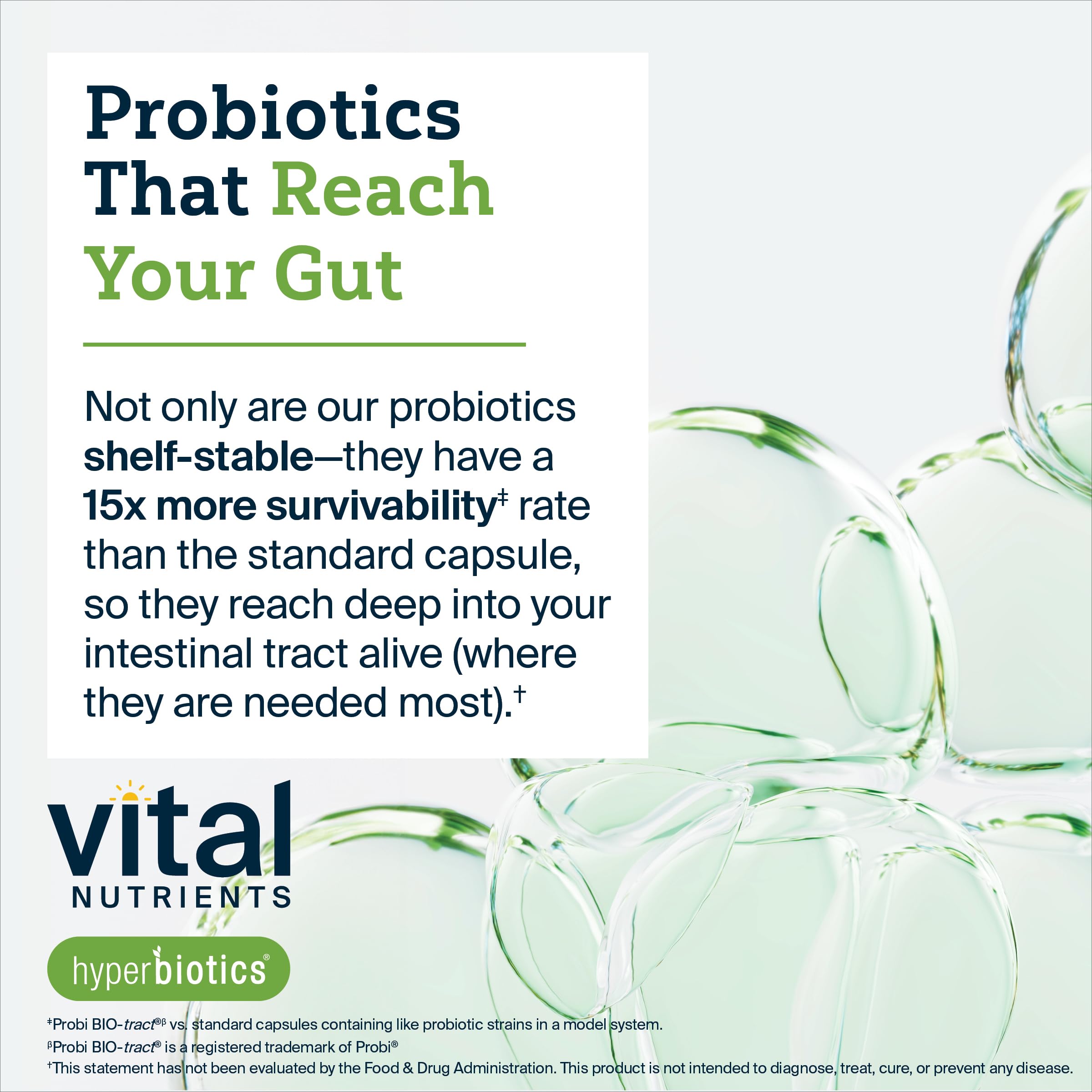 Vital Nutrients Probiotics & Prebiotics for Women and Men

