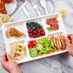 ECOLipak 5-Compartment Compostable Plates

