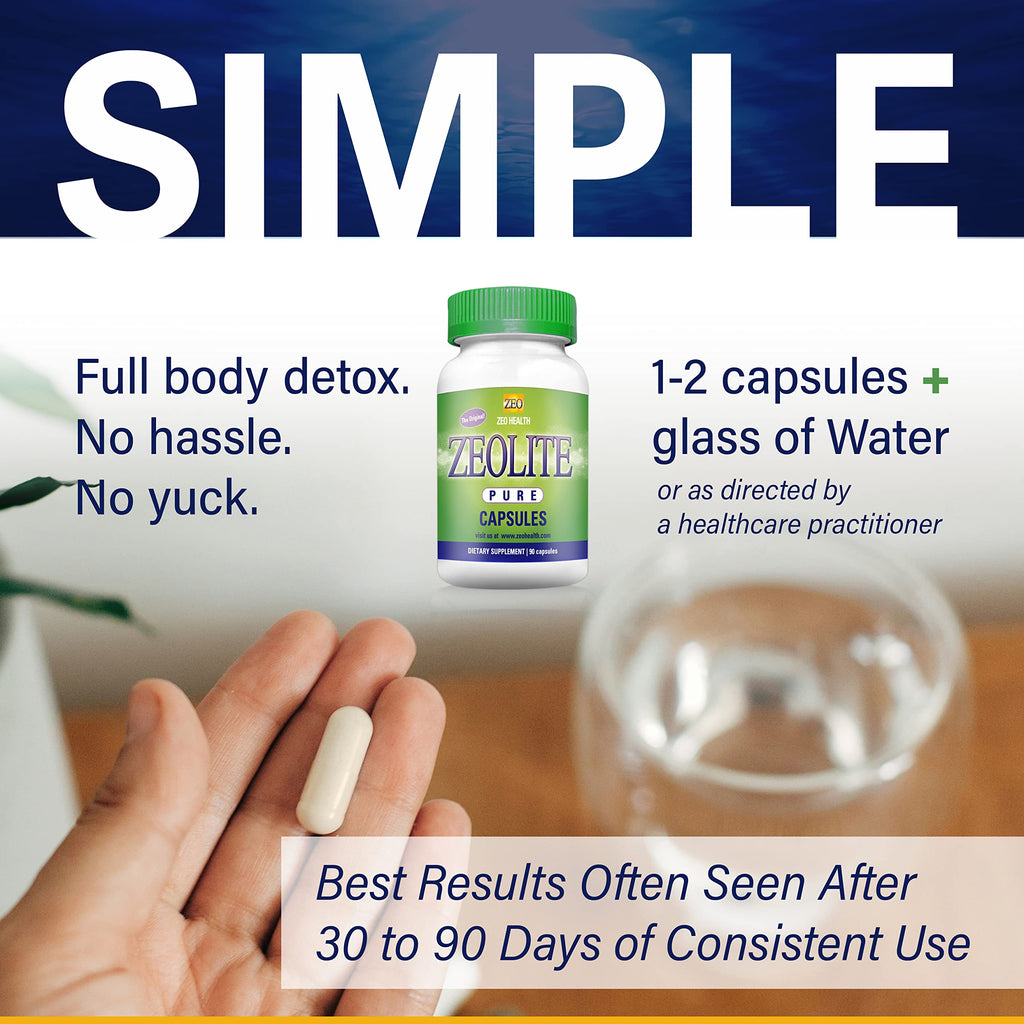 Zeolite Pure Capsules Detox for Full-Body Cleanse

