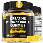 Creatine Monohydrate Gummies with BCAA & Collagen – Lemon

