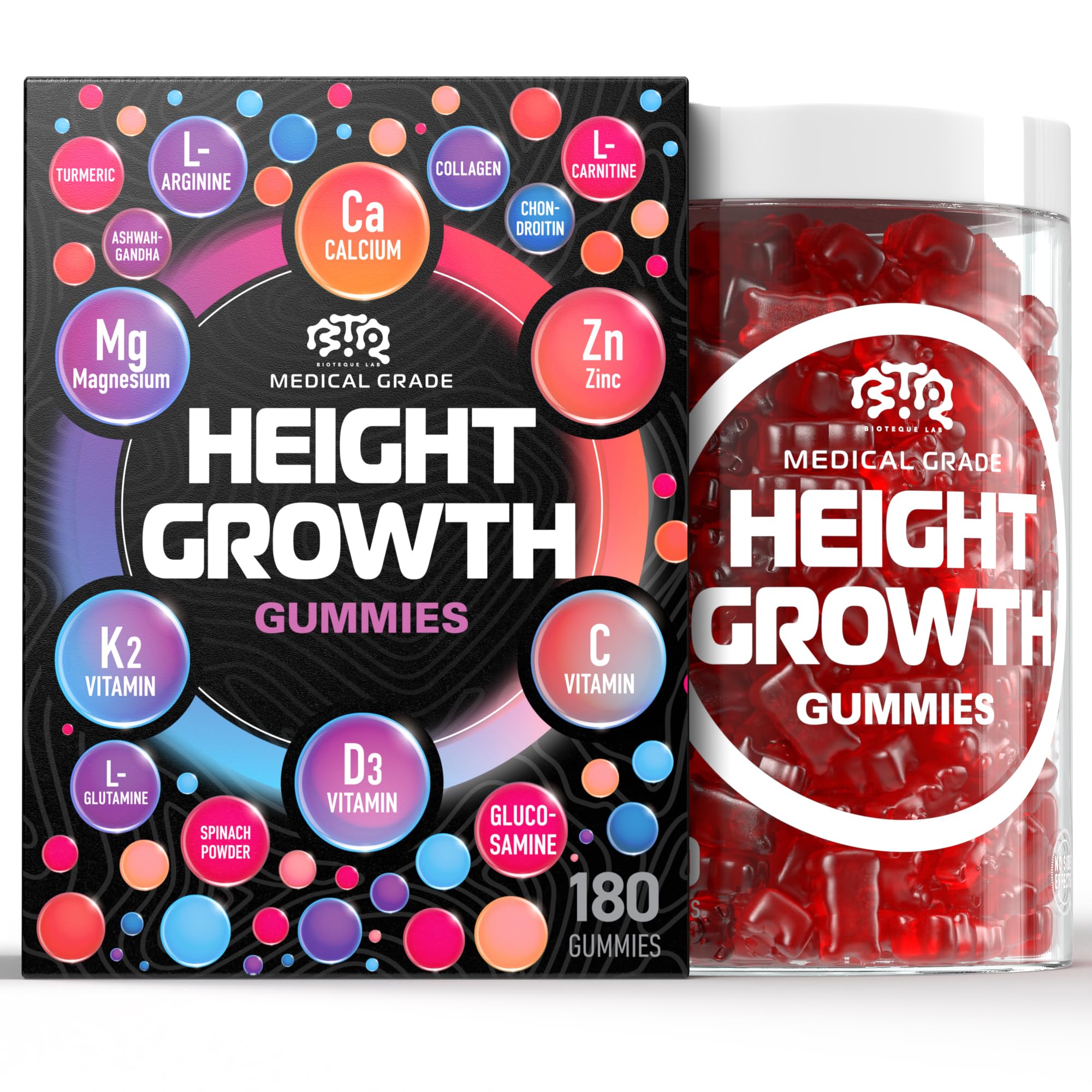 Bioteque Labs Height Growth Gummies – Vitamin & Mineral Supplement