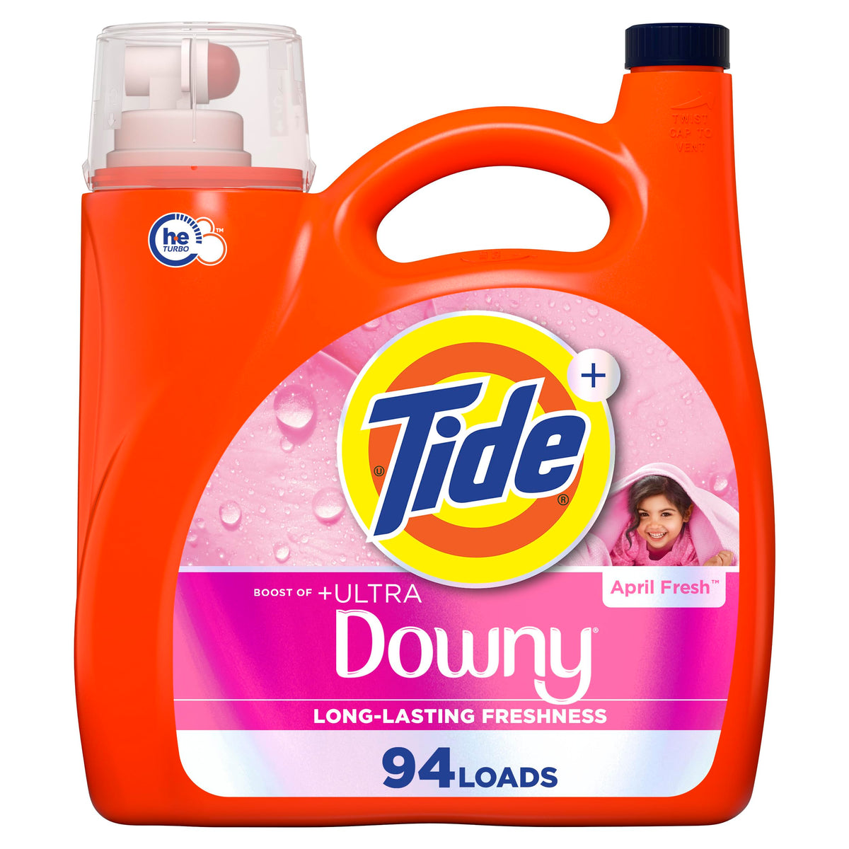 Tide Plus Downy Liquid Laundry Detergent with April Fresh Scent