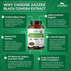 Black Cohosh Extract | Zazzee Naturals Organic Vegan

