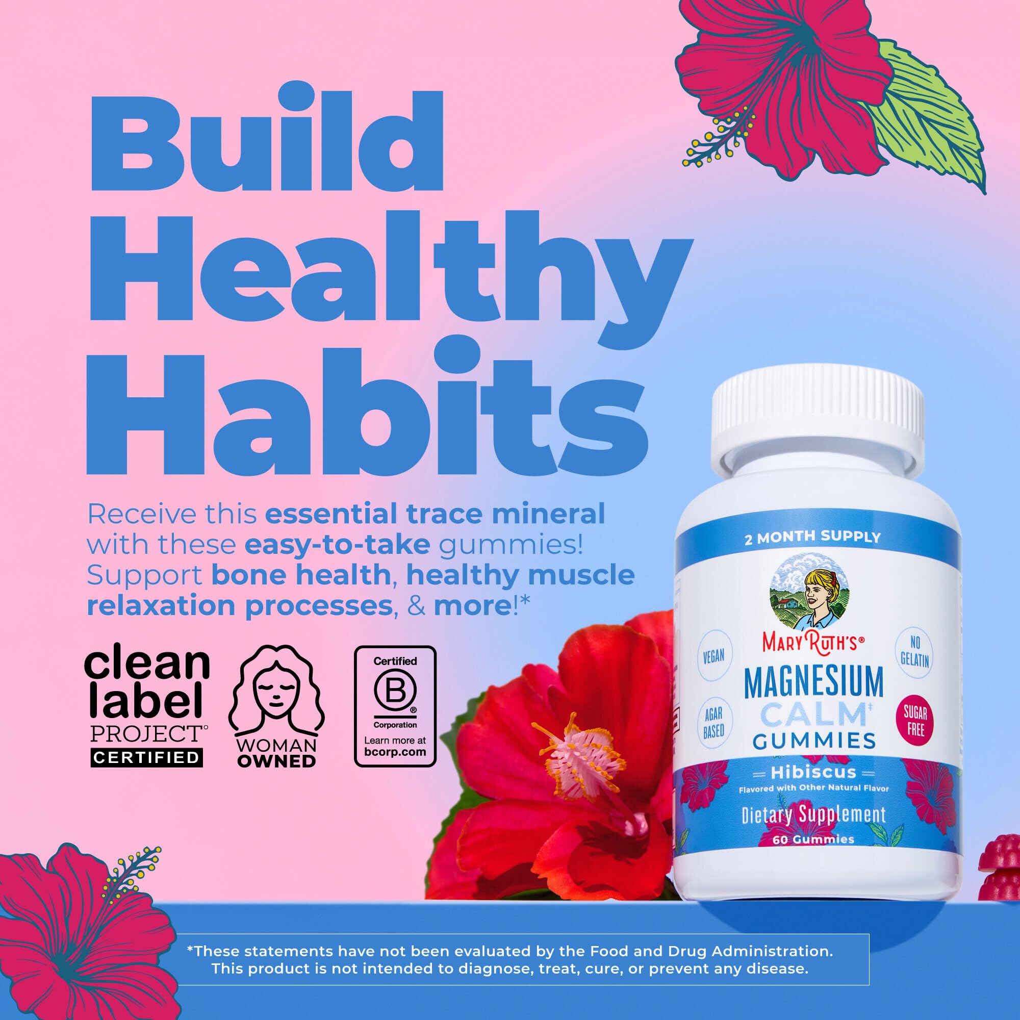 MaryRuth's Magnesium Calm Supplement | Bone Health


