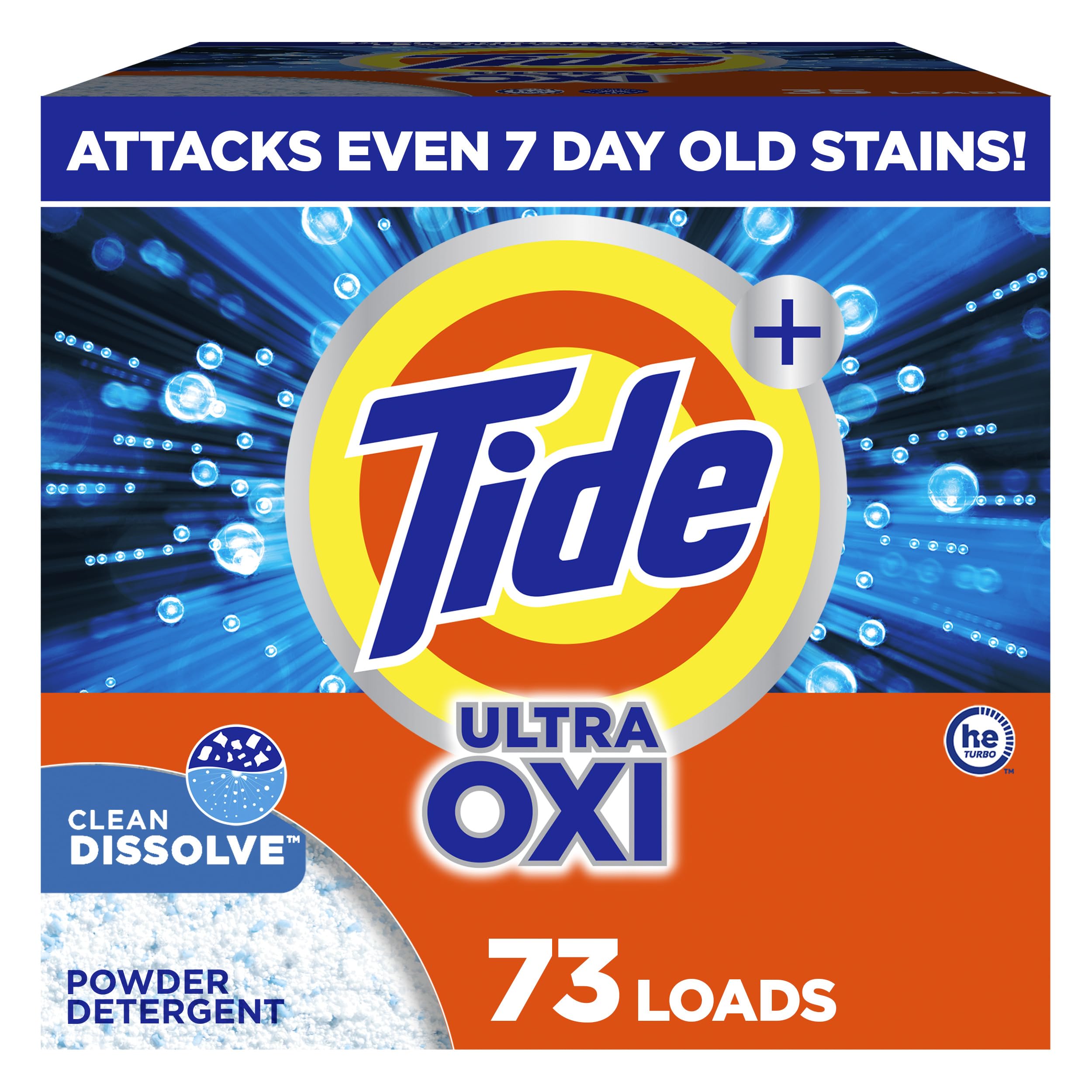 Tide Ultra OXI Powder Laundry Detergent Deep Clean for Colors

