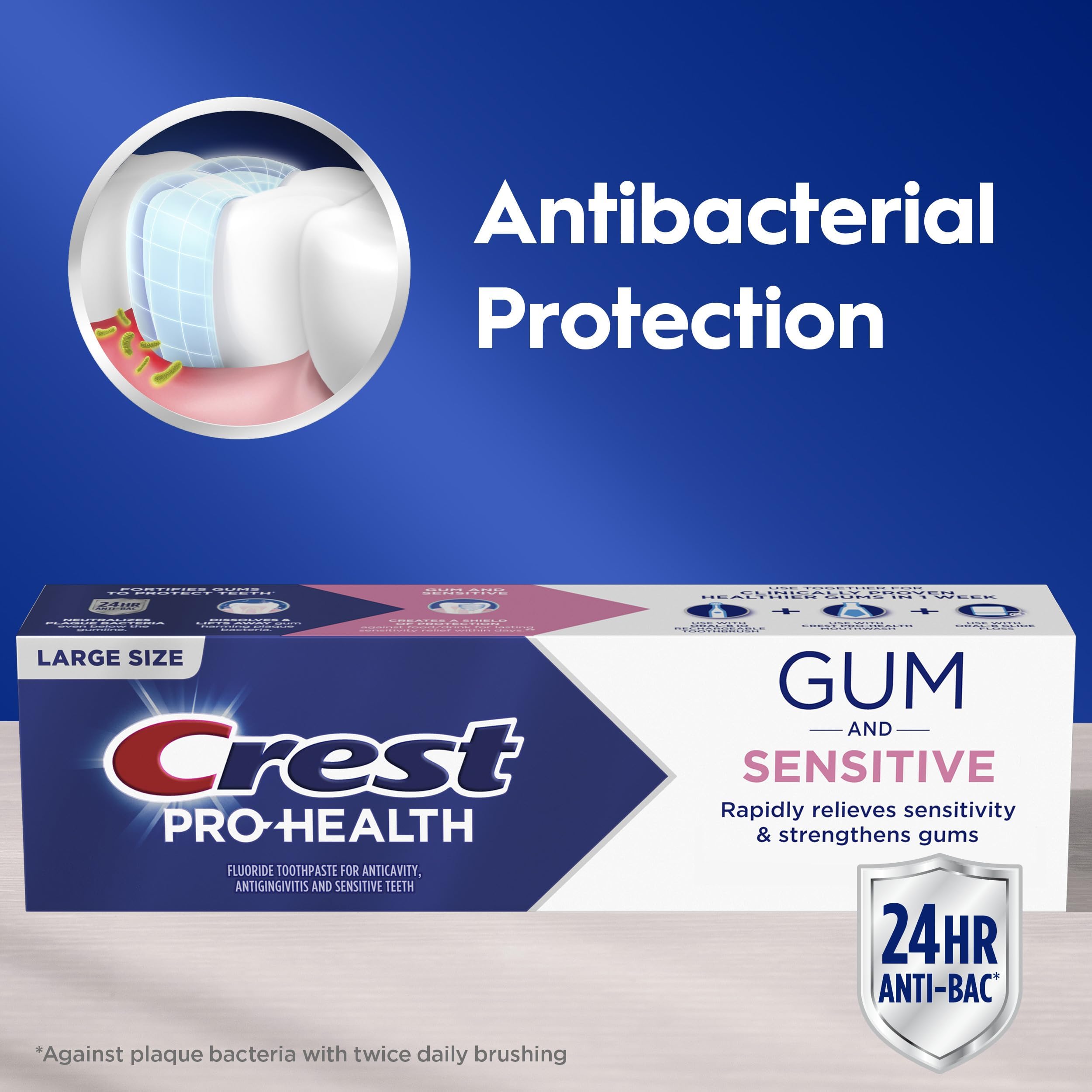 Crest Pro-Health Toothpaste for Sensitive Gums|Antibacterial


