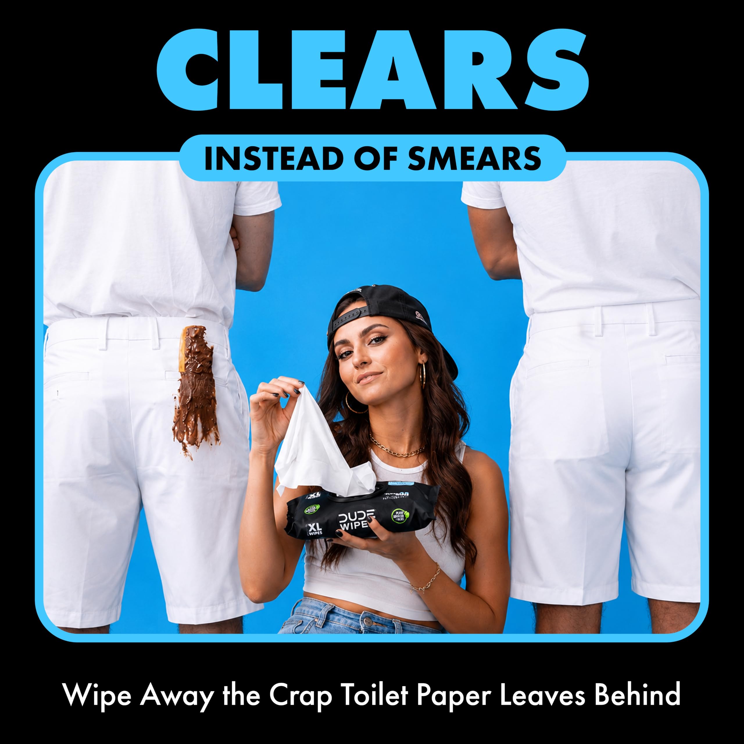 DUDE Wipes Flushable Extra-Large Wet Wipes

