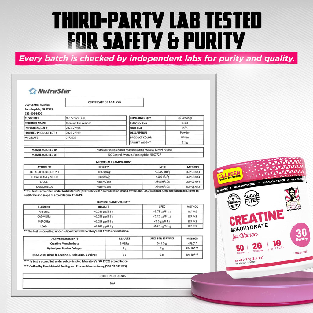Old School Labs Creatine for Women – Post-Workout

