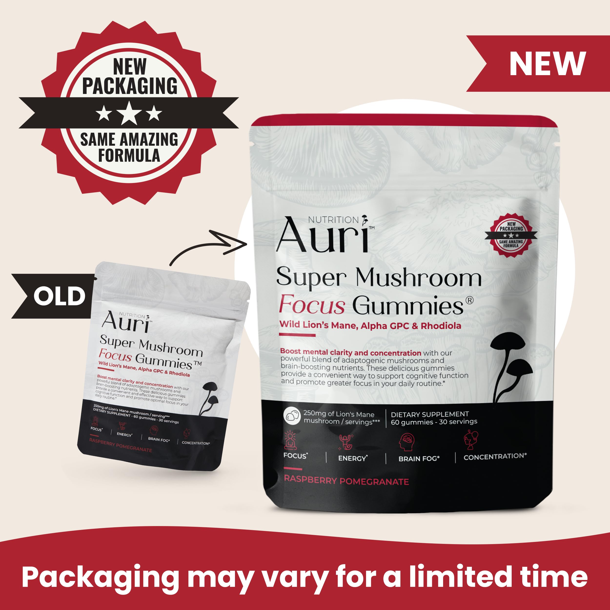Auri Nutrition Focus Gummies - Cognitive Support

