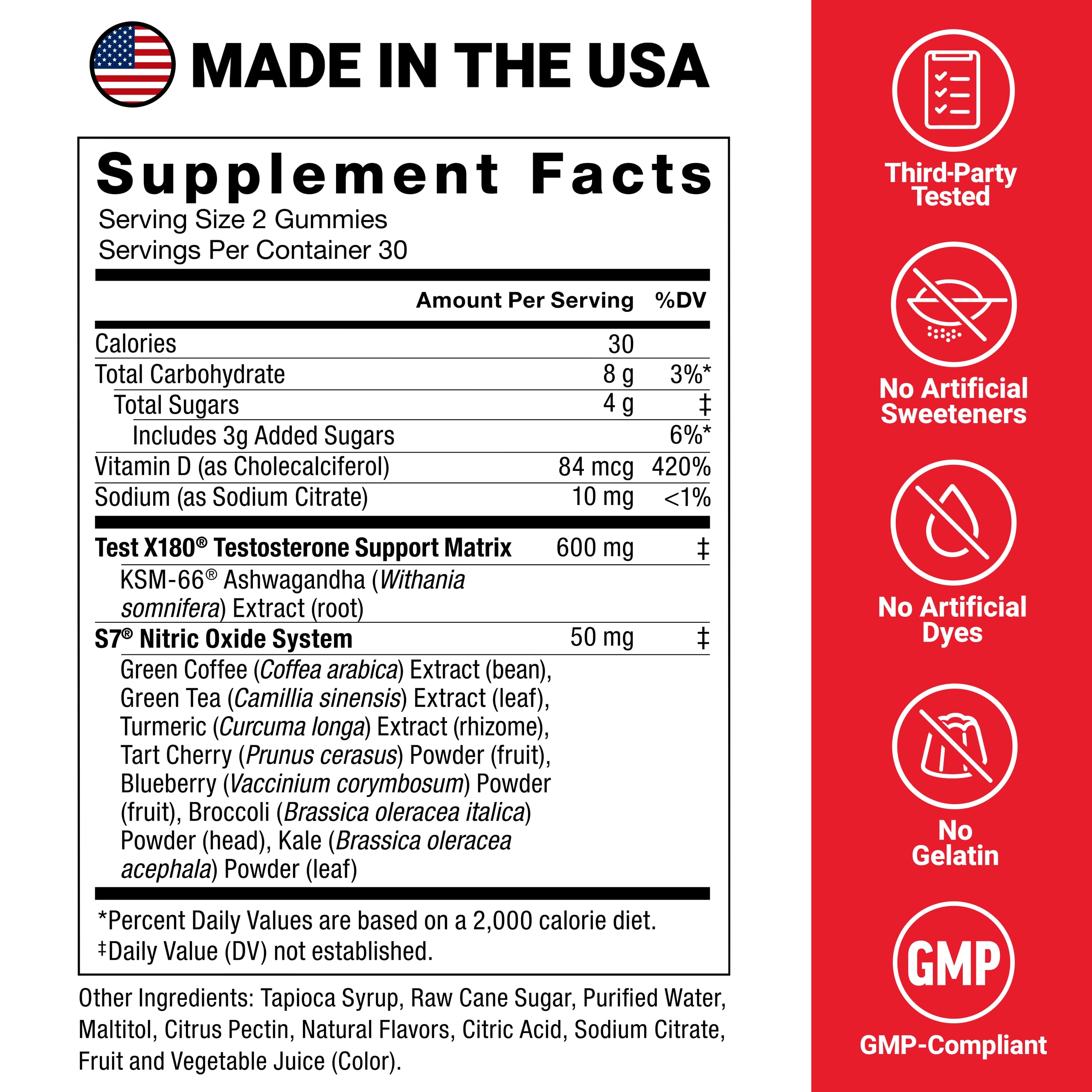 Force Factor Test X180 Max Testosterone Booster

