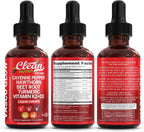 Clean Nutra Cayenne Pepper Drops with Hawthorn, D3 & K2

