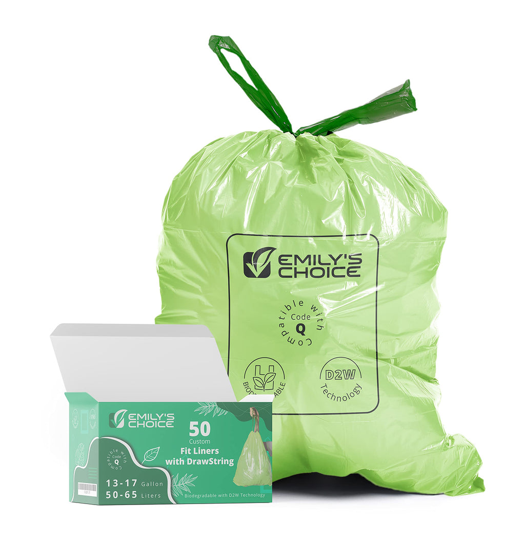 Emily's Choice Biodegradable Trash Bags Heavy Duty D2W ASTM

