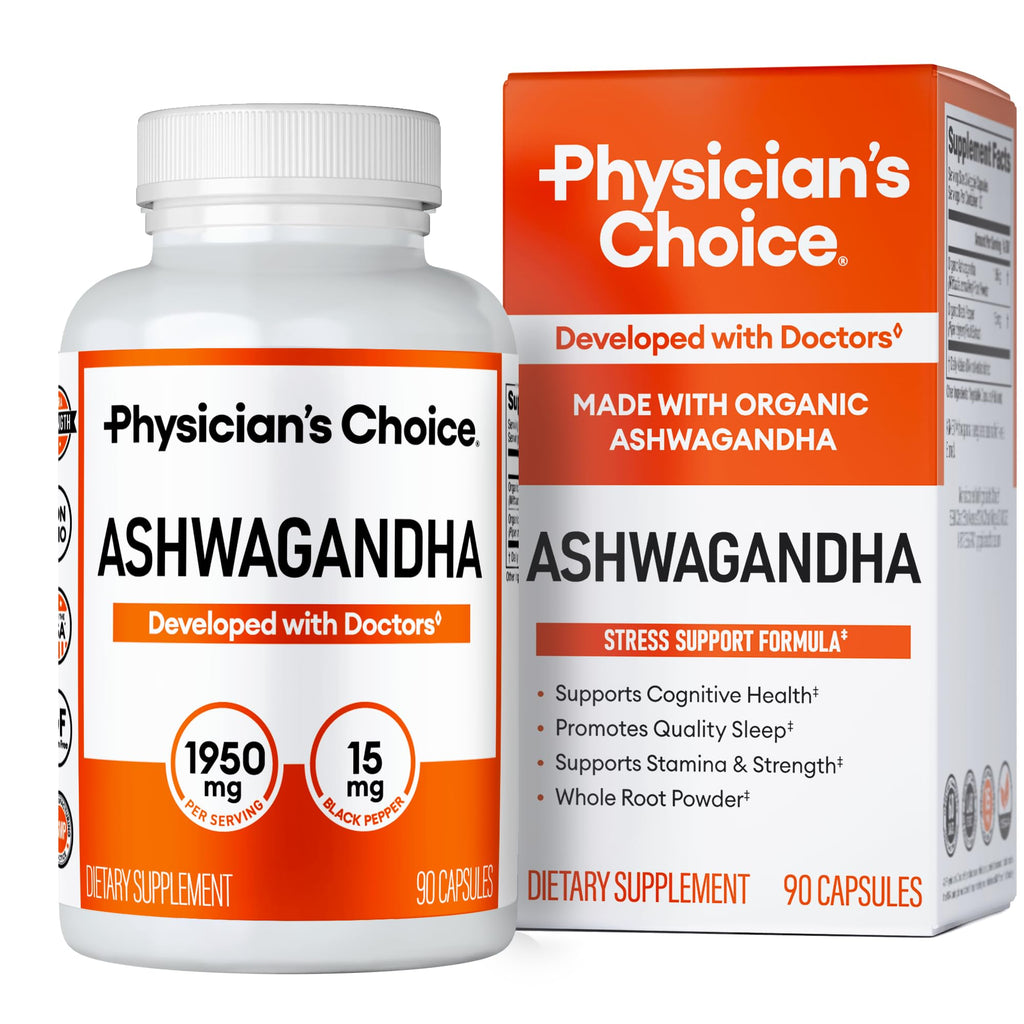 Physician's Choice Ashwagandha Root Powder with Black Pepper

