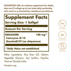 Solgar CoQ-10 Megasorb 100 mg Softgels | Enhanced Absorption

