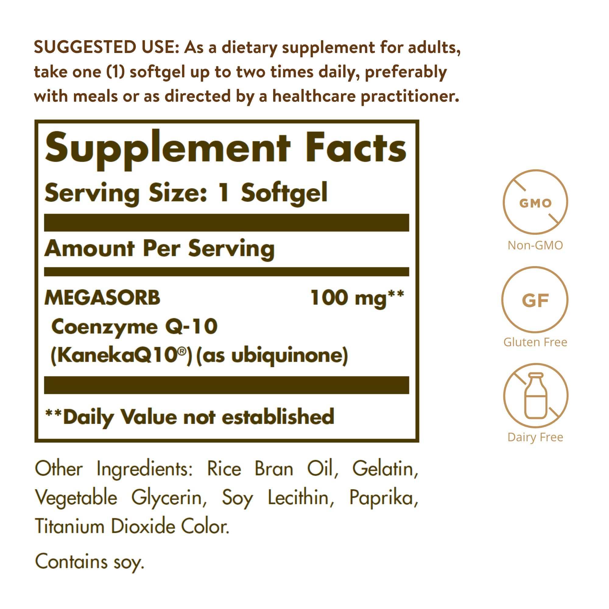 Solgar CoQ-10 Megasorb 100 mg Softgels | Enhanced Absorption

