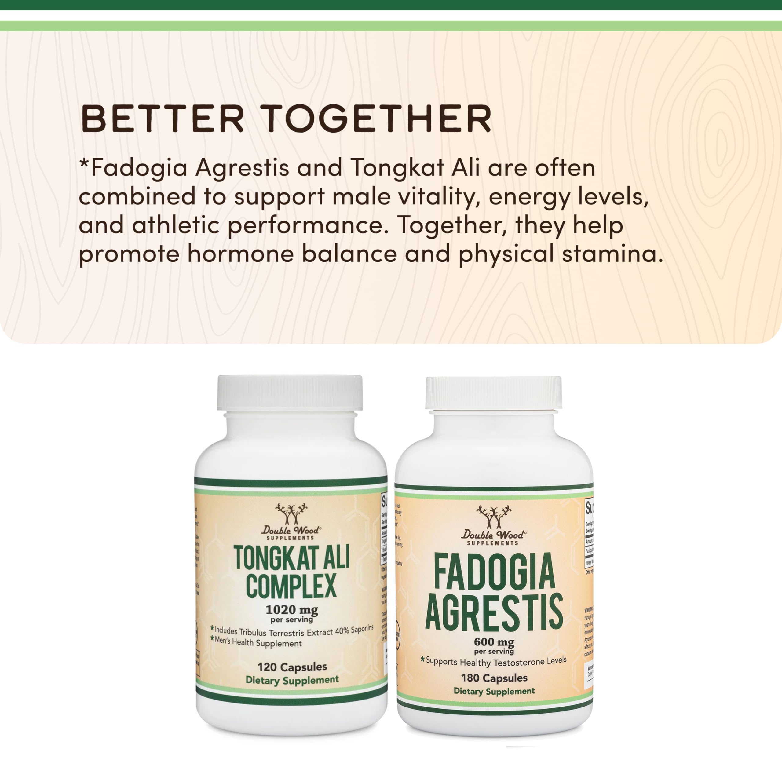 Double Wood Fadogia Agrestis Plant-Based Extract Supplement

