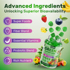 Nextdia Super Greens Multivitamin Gummies Spirulina

