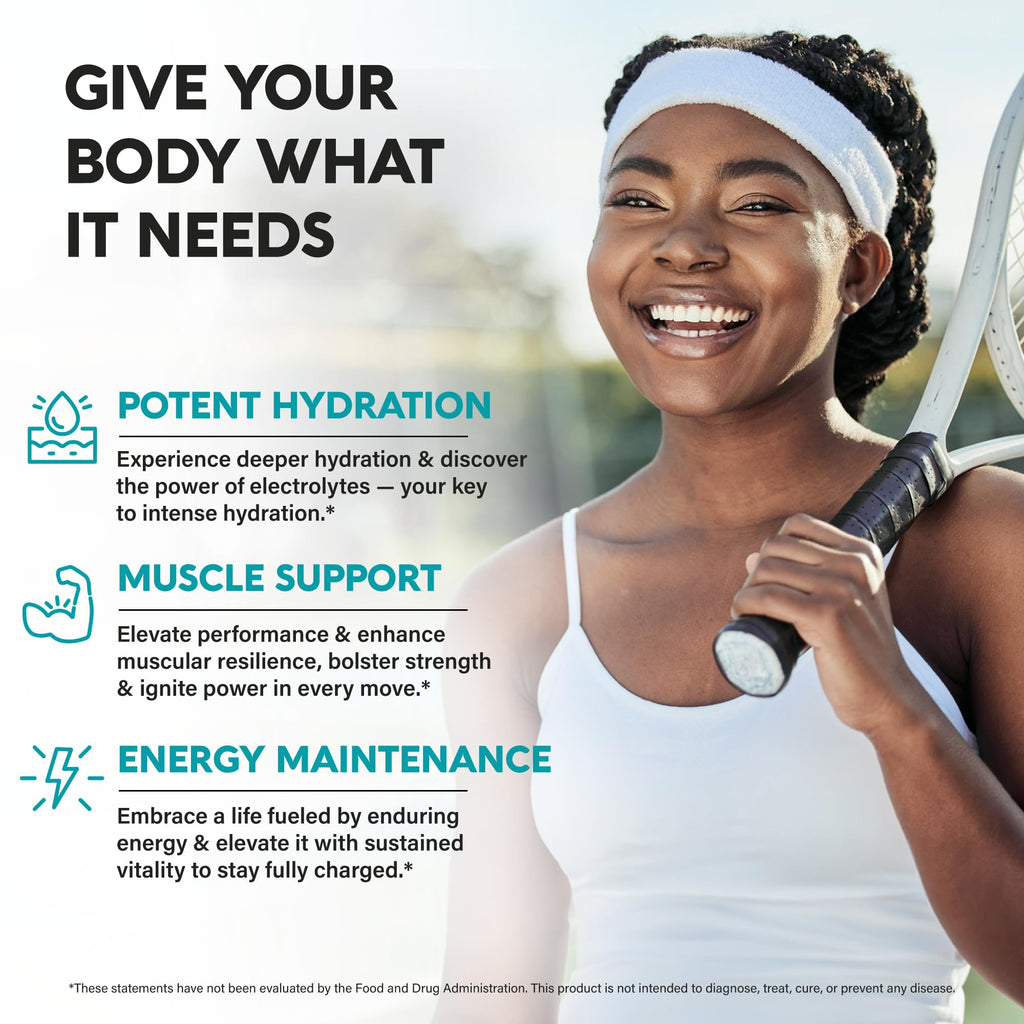 NutraHarmony Electrolyte Tablets for Hydration and Minerals

