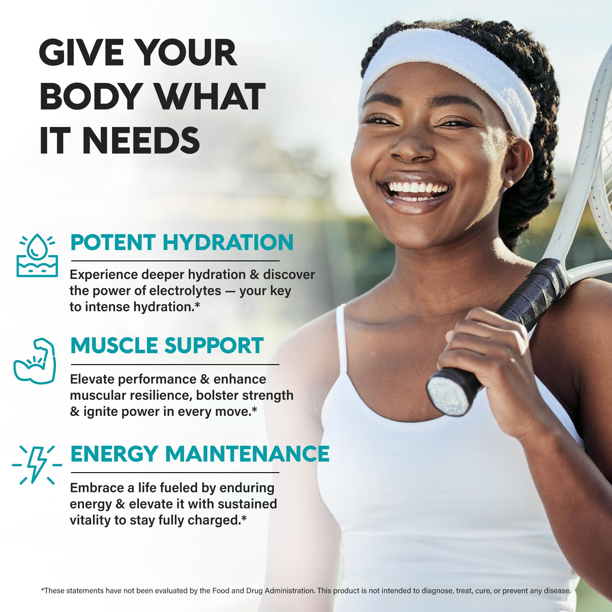 NutraHarmony Electrolyte Tablets for Hydration and Minerals

