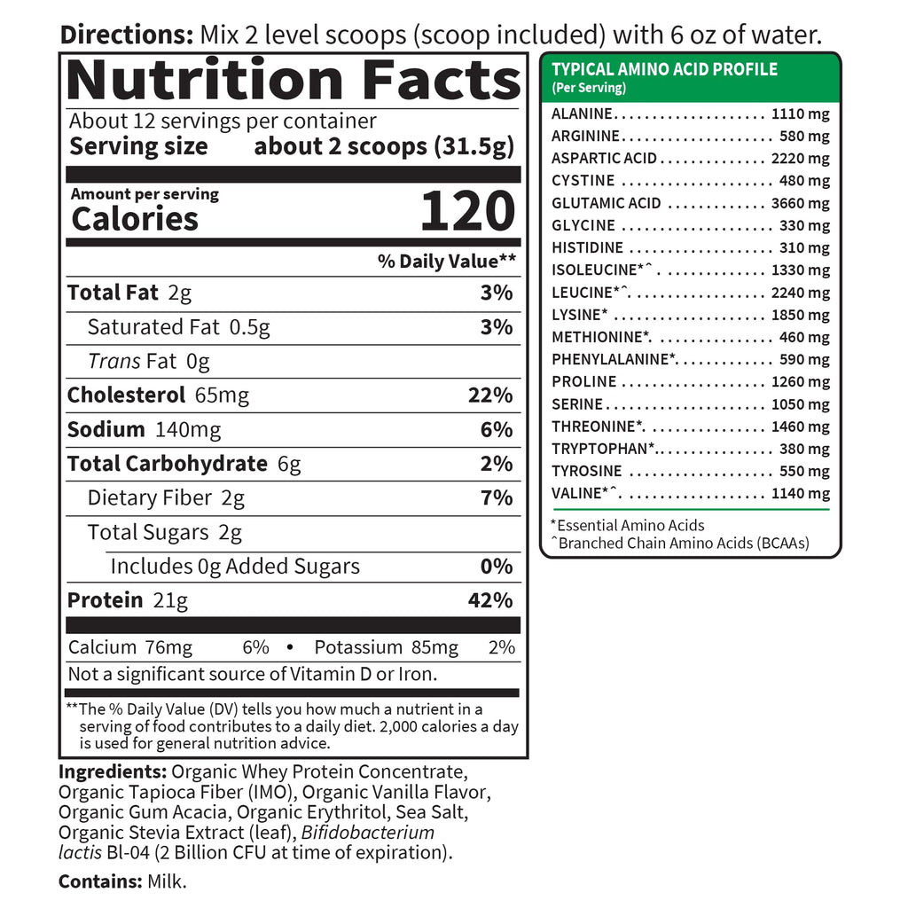 Garden of Life Grass Fed Whey Protein Powder with Probiotics

